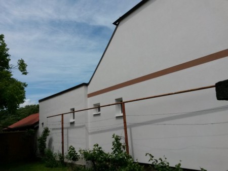 Štítova stena po dokončení